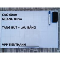 Bảng mica viết bút lông kích thước 60 x 80cm tặng 1 bút lông nhật, 1 lau bảng