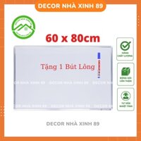 Bảng mica viết bút lông 60x80cm Kèm bút lông, Bảng mica trắng để dạy học giá rẻ - Decor Nhà Xinh