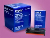 Băng mực dùng cho máy in hóa đơn siêu thị EPSON TM220PB, PD, PA(( 2 màu: đen, đỏ)