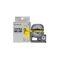 Băng mực in nhãn Tepra cỡ 9mm dùng cho máy TEPRA PRO SR-R170V  SR530  SR970 - HÀNG CHÍNH HÃNG KING JIM - Màu Vàng
