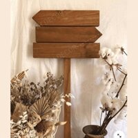 Bảng mũi tên chỉ dẫn bằng gỗ, bảng đen menu viết phấn đa năng [nhận làm theo yêu cầu]
