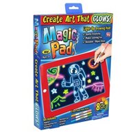 Bảng nam châm cho bé có đèn LED phát sáng nhiều màu (Viết, vẽ, học đếm) Magic Pad Promax MAPA MC12