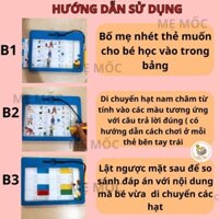 Bảng nam châm hút từ tính 18 đề tài - Loại mới Top1Toy đồ giải trí dạy dỗ giúp bé suy nghĩ và tìm hiểu toàn cầu xung qua