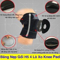 Băng Nẹp Gối H5 4 Lò Xo Aolikes Knee Pads A-7618