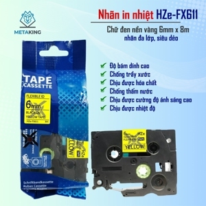 Băng nhãn Brother TZe-FX611