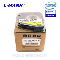 Băng nhãn in LM409YL cho máy in ống lồng đầu cốt LK320, LK-320, 9mm x 8m - Màu Vàng L-mark