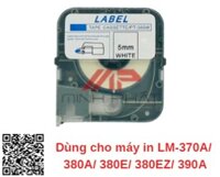 Băng nhãn trắng 5mm LM-TP305W dùng cho máy LM-390A
