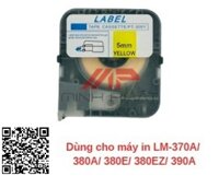 Băng nhãn vàng 12mm LM-TP312Y dùng cho máy LM-390A