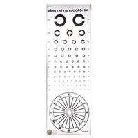 Bảng nhựa đo thị lực - C