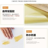 Bảng nhựa giả, 10 miếng dán tường, miếng dán vân gỗ, tấm chống nước, bảng dán tường tự dính cho nhà