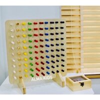 Bảng Nút Gỗ - Rainbow Pegboard