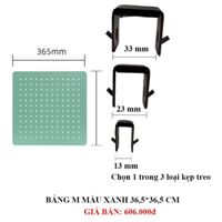 Bảng Pegboard Dola Home móc kẹp vách ngăn văn phòng, cửa sổ - Bảng vách ngăn 3636cm - xanh