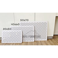 BẢNG PEGBOARD GỖ TRẮNG TẶNG KÈM 5 MÓC
