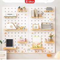 Bảng Pegboard gỗ treo tường decor phong cách Hàn thương hiệu SOHJA - GP295