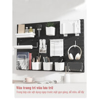 Bảng Pegboard Treo Đồ Gắn Tường - Decor Để Đồ Bàn Học Setup Bàn Làm Việc