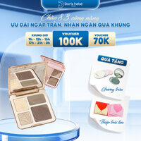 Bảng phấn bắt sáng tạo khối 4 ô Highlight Contour Palette Mềm mịn Lâu trôi Chống nước 2 tone màu