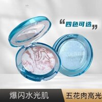 Bảng phấn highlighter, phấn tạo khối, phấn lấp lánh cho khuôn mặt, bong bóng sáng cho phụ nữ