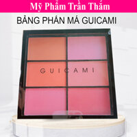 Bảng phấn má hồng Guicami, phấn má hồng 6 ô tông hồng cam đào nội địa trung