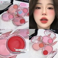 Bảng phấn má hồng kem hai màu, phấn má hồng kem, bảng phấn đa màu, phấn highlighter, phấn sáng trắng