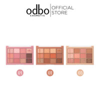 Bảng phấn mắt 12 ô Odbo Multi Look Eye Palette OD2012 gồm ánh Nhũ và Lì 10g