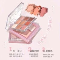 Bảng Phấn Mắt 2 Tầng GOGO TALES 9 Ô Kèm Má Hồng & Highlight Glaze Light Dream GT663