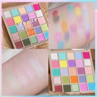 Bảng Phấn Mắt 25 Màu Macaron Ánh Ngọc Trai Lấp Lánh