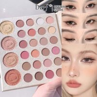 Bảng phấn mắt 28 màu Phấn má hồng nổi bật Tích hợp EyeShadow Matte Pearl Eye Makeup