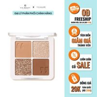 Bảng Phấn Mắt 4 Màu Mềm Mịn, Lâu Trôi FOCALLURE 4 Colors Eyeshadow Palette FA177 - 03 Mocha Ice