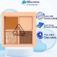 Bảng Phấn Mắt 4 ô 3CE Mini Multi Eye Color Palette  Almond Fudge Tông Nâu Ấm Sang Trọng Trẻ Trung [CHECK HIDDEN TAG]