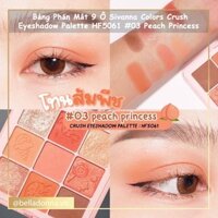 Bảng Phấn Mắt 9 Ô Sivanna Colors Crush Eyeshadow Palette HF5061 #03 Peach Princess: Cam Đào