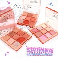 Bảng phấn mắt 9 ô Sivanna Colors Eye Shadow HF194 9.5g LOVESKINCARE VN