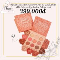 Bảng Phấn Mắt Colourpop Coast To Coral, Phấn Mắt Colorpop Eyeshadow Palette - 9 ô