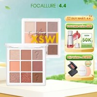 Bảng phấn mắt FOCALLURE 9g 9 màu trang điểm chống nước lâu trôi