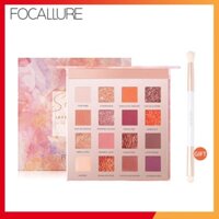 Bảng phấn mắt FOCALLURE tông màu bình minh gồm 16 màu lì và nhũ ấn tượng 16.64g