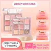 Bảng Phấn Mắt Gogo Tales 2 Tầng Glass Light Dream 9 ô Màu Mắt Tích Hợp 3in1 Nhũ Hightlight Bắt Sáng