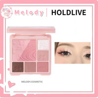 Bảng Phấn Mắt HOLD LIVE Powder Mist Dream HL734 Tích Hợp Phấn Má Highlight Nhũ Mắt Sáng Màu Tự Nhiên Tập Makeup