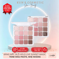 Bảng phấn mắt Hold Live Sunset Magic,Tone màu pastel, nhẹ nhàng 16 ô nhiều màu lì lâu trôi