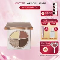 Bảng Phấn Mắt JOOCYEE 4 Ô Đa Năng Dễ Tán Tự Nhiên Mịn Màng Nhũ Sáng Tiệp Da Mỏng Nhẹ Lâu Dài Mềm Mại Bền Màu Trang Điểm Mắt Mới Chất Lượng Cao 4.3g