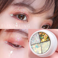 Bảng Phấn Mắt Kim Cương Lấp Lánh Lắp Ráp Trang Điểm Mắt Nhỏ Sequin Gel Kem Lấp Lánh Nằm Tơ Ngôi Sao Trang Điểm