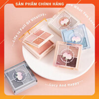 Bảng phấn mắt má 2 tầng kèm phấn má Gogotales Amoy Likes Blush