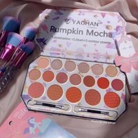 Bảng phấn mắt má hồng 18 ô Yachan Pumkin Mocha