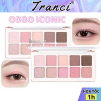 Bảng phấn mắt Odbo Iconic Eyeshadow Palette 10 ô cao cấp chính hãng phấn mịn bám tốt dễ tán Tranci