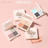 Bảng Phấn Mắt Popfeel Bốn Màu Sắc Tông Lì / Hiệu Ứng Ngọc Trai / Trà Sữa Tiện Dụng