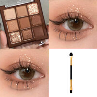 Bảng phấn mắt sáu màu MGL, màu mocha, tông đất, lấp lánh, giá cả phải chăng, mỹ phẩm chính hãng cho sinh viên