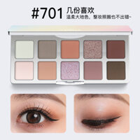 Bảng phấn mắt Shedella Ultra Ten-Color mới, màu hồng đất, nâu, dòng màu hàng ngày, phấn mắt mới cho nhân viên văn phòng