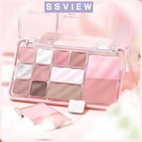 Bảng phấn mắt STILLSAVIEW, Bột Caramel GOGO TALES Đĩa đa năng, Trang điểm mờ đa chức năng Highlighter dành cho nữ