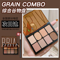 Bảng phấn mắt tám màu bbia Hàn Quốc bảng màu 04 hạt toàn diện 03 màu thu đông mới màu nâu đất full matte bảng phấn mắt