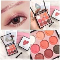 Bảng Phấn Mắt Trái Tim Lameila 9 ô - Chính Hãng
