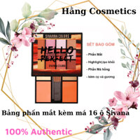 Bảng Phấn Mắt và Má Hồng 16 ô Sivanna Thái Lan Hello Perfect 2 tầng HF5016
