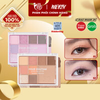 Bảng Phấn Mắt Và Má Hồng Đa Năng 9 Ô Màu Merzy Your Routine Eye Palette